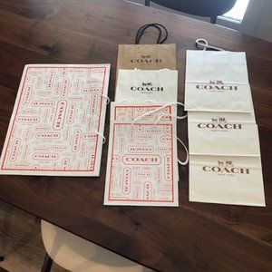 Coach gift bags (set of 8)